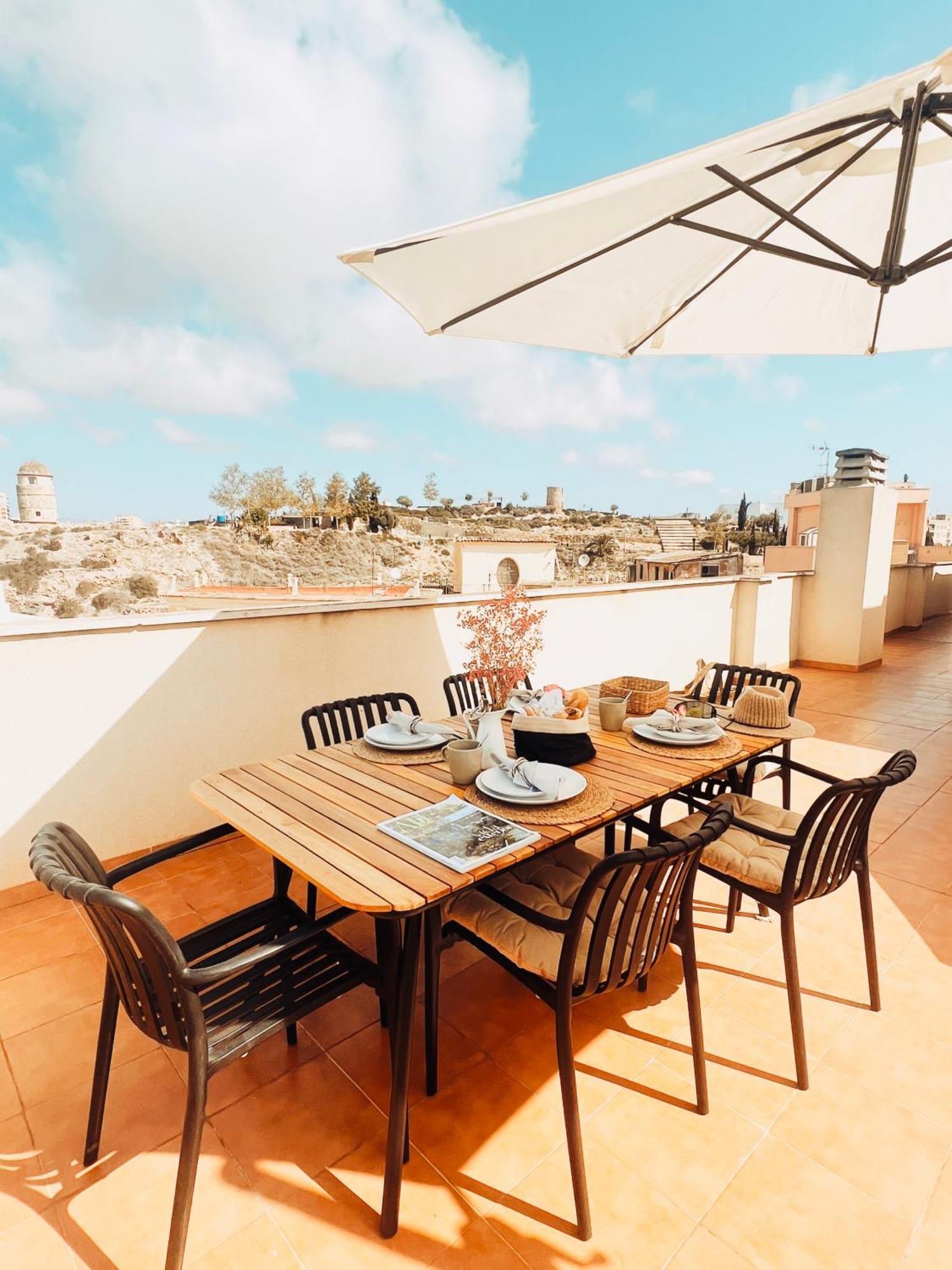 Ferienwohnung Casa Jara- With A Private Terrace 360 Views In Old Town - Free Parking Cartagena Exterior foto